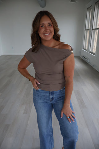 Kylee Asymmetric Luxe Top