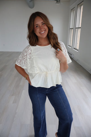 Elizabeth Cape Sleeve Top