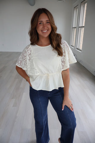 Elizabeth Cape Sleeve Top