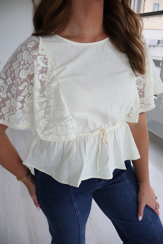 Elizabeth Cape Sleeve Top
