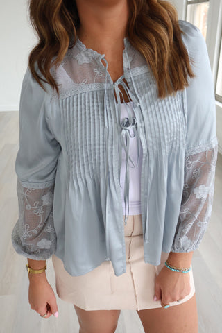 Danny Lace Tie Blouse