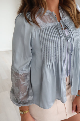 Danny Lace Tie Blouse