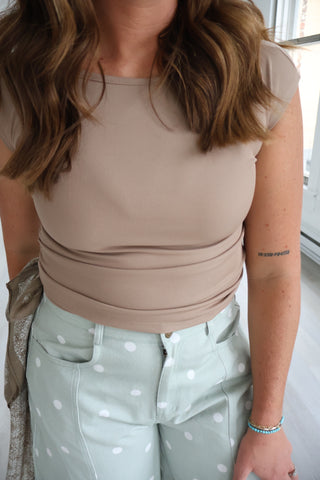 Arlene Short Sleeve Boat Neck