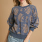 Paisley Print Round Neck Top