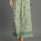 Aztec Embroidered Wide Leg Pants - Final Sale