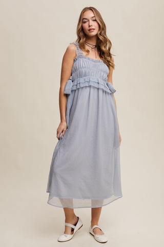 Kelsey Ruffle Midi Dress