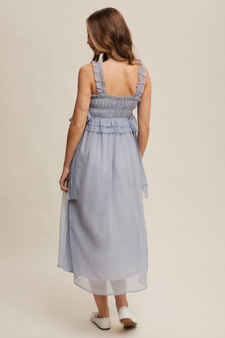 Kelsey Ruffle Midi Dress