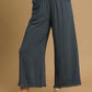Merlot Frayed Hem Pants