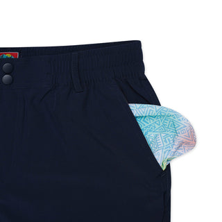 Burlebo Everyday Short - Deep Water Navy (7in Inseam)