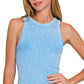 Debbie Ribbed Washed Seamless Tank