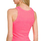 Debbie Ribbed Washed Seamless Tank