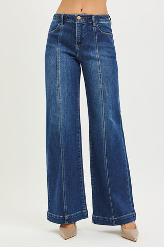 Annie Seam Detail Mid Rise Jeans