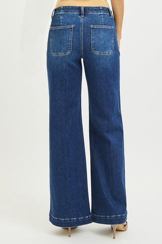 Annie Seam Detail Mid Rise Jeans