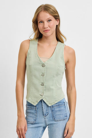 Faye Button Down Vest