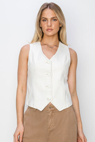 Faye Button Down Vest