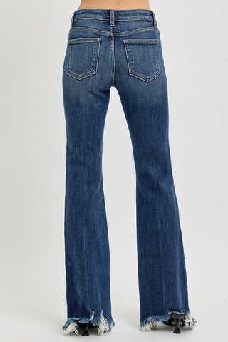 Cory Flare Frayed Jeans