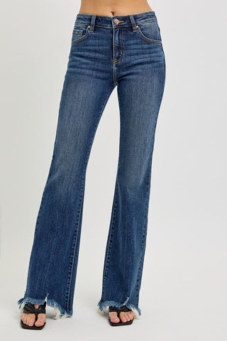 Cory Flare Frayed Jeans