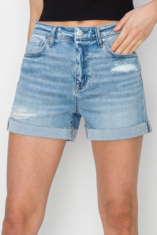 Natalie High Rise Cuffed Shorts