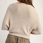 Sue Cropped Half Dolman Sleeve Sweater