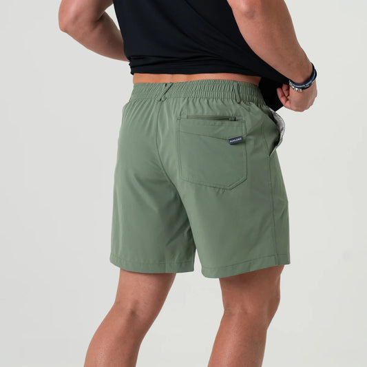 Burlebo Everyday Short - Light Sage (7in Inseam)
