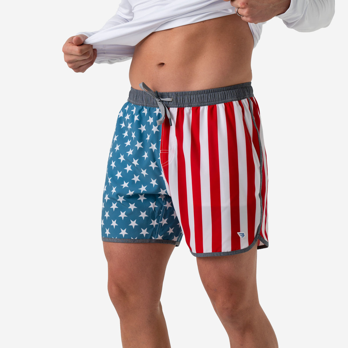 Burlebo Throwback USA Swim Trunks