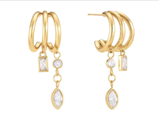 Shannon Diamond Hoops