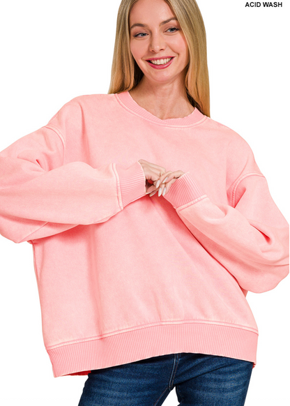 Melissa Oversized Fleece Pullover