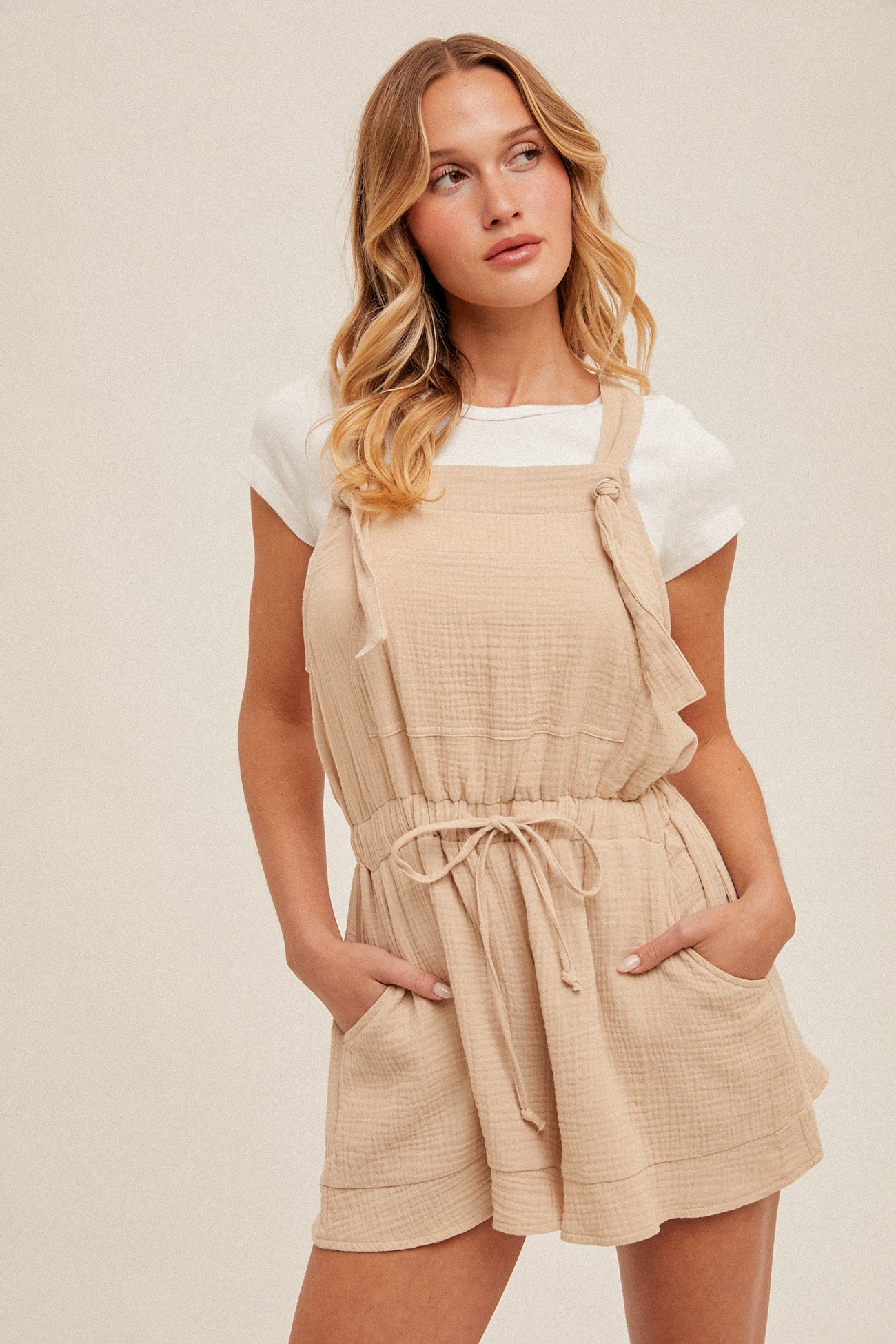 Tawny Double Gauze Romper