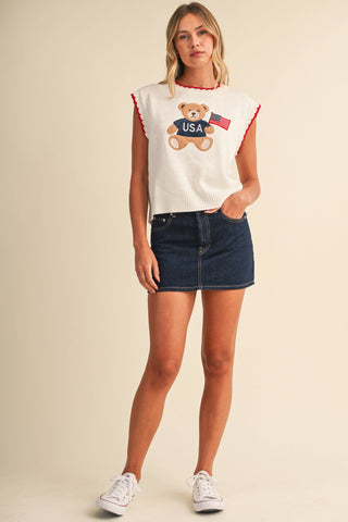 Teddy Bear Sweater Vest