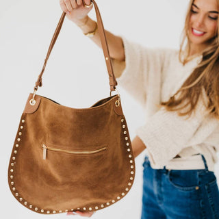 Rosalie Suede Hobo Bag