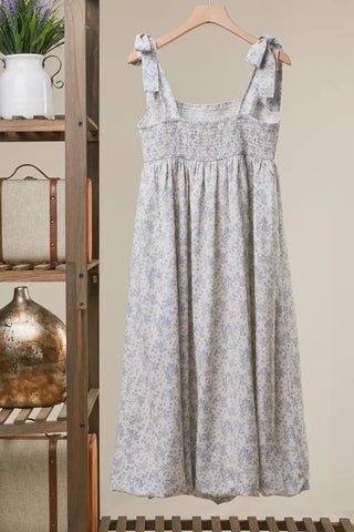 Esme Floral Smocked Midi Dress