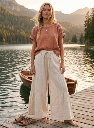 Callie Tiered Palazzo Pants