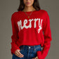 Red & White Merry Sweater