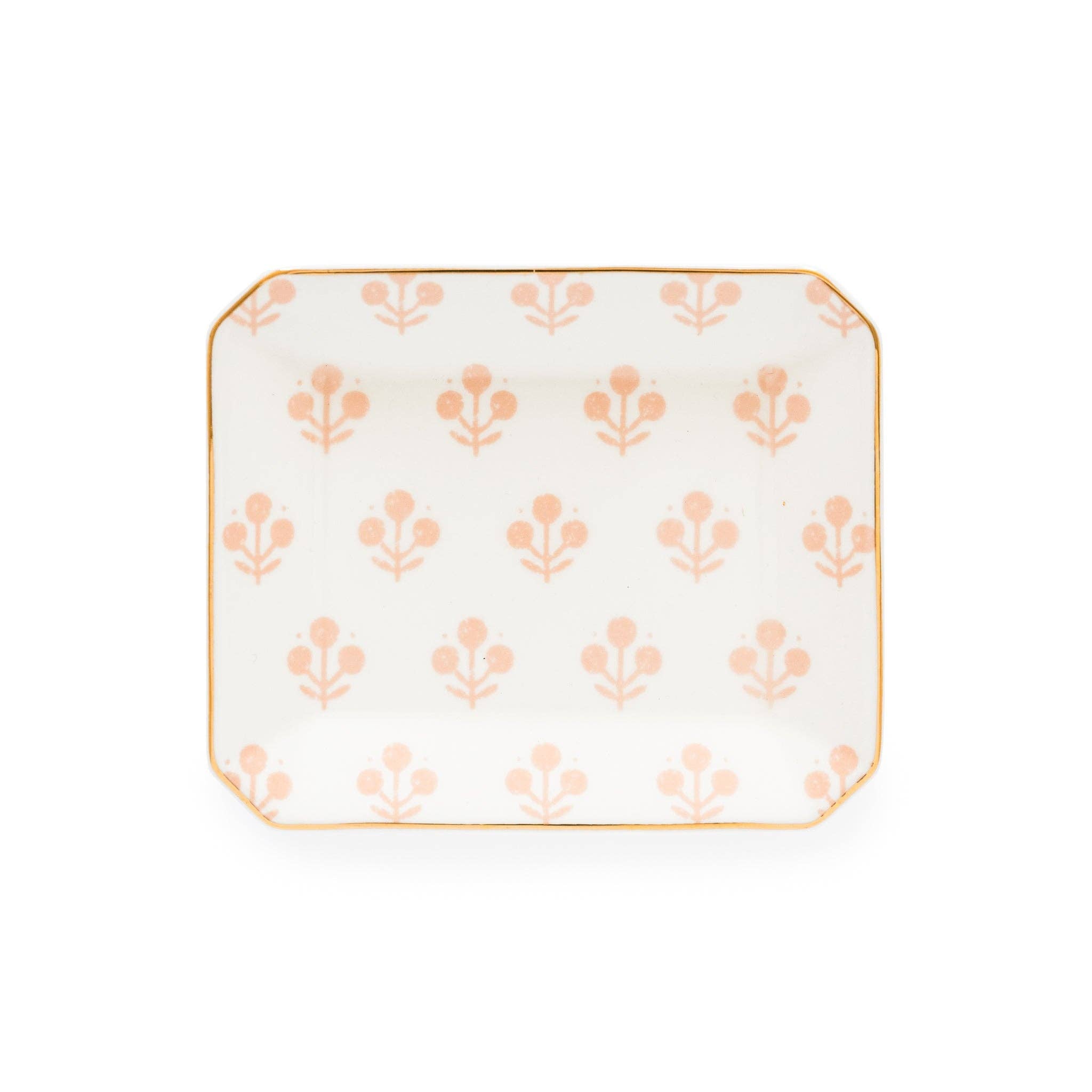 Small Trinket Tray, Rose Floral