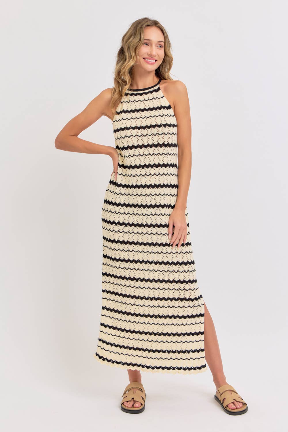 Celine Crochet Maxi Dress