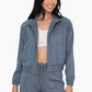 Sharon Mock Neck Zip Up Active Jacket