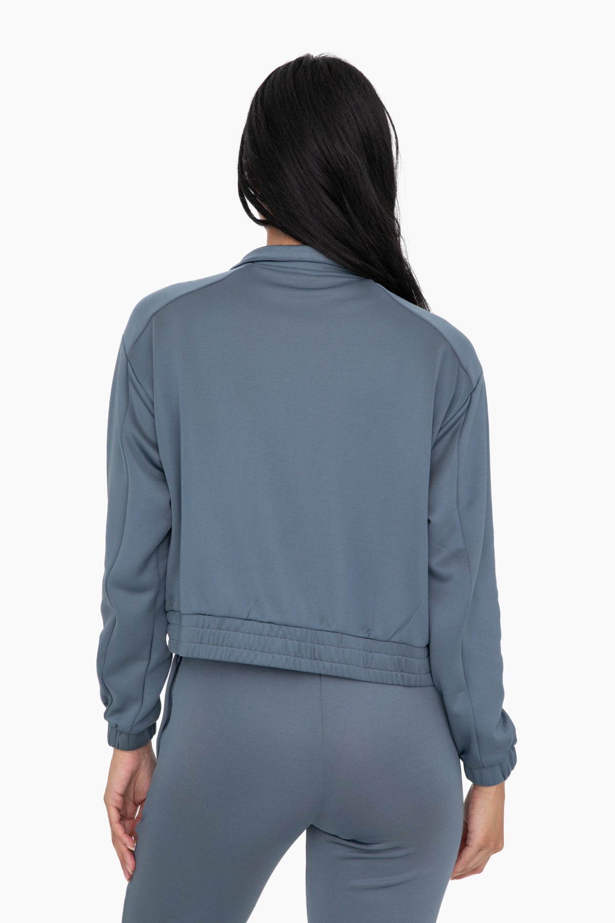 Sharon Mock Neck Zip Up Active Jacket