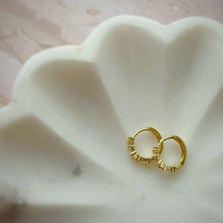 Petite Baguette Huggie Hoops