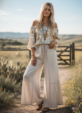 Callie Tiered Palazzo Pants