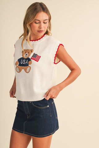 Teddy Bear Sweater Vest
