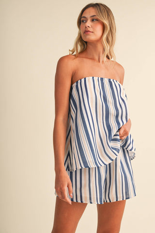 Cove Striped Shorts Set