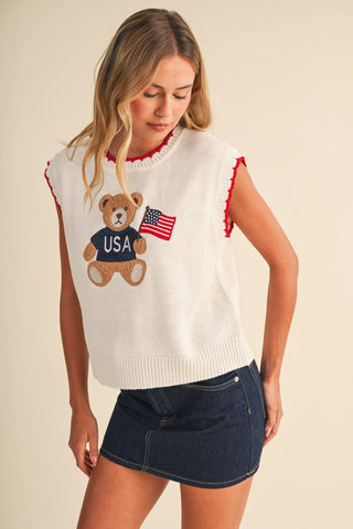 Teddy Bear Sweater Vest