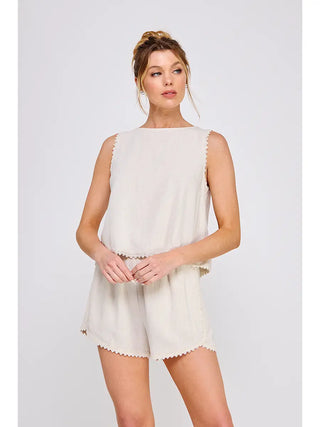 Valerie Lace Trim Top