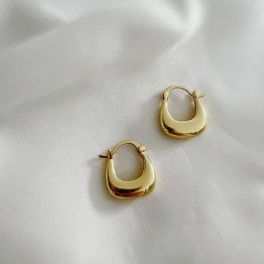 Shaina Hoops Earrings Gold Filled