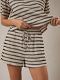Oat/Black Stripes