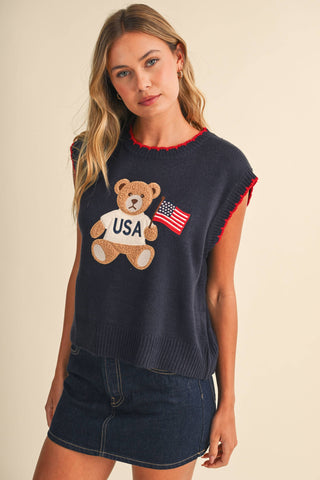 Teddy Bear Sweater Vest