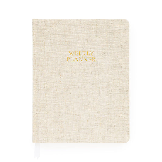 Undated Weekly Planner, Flax