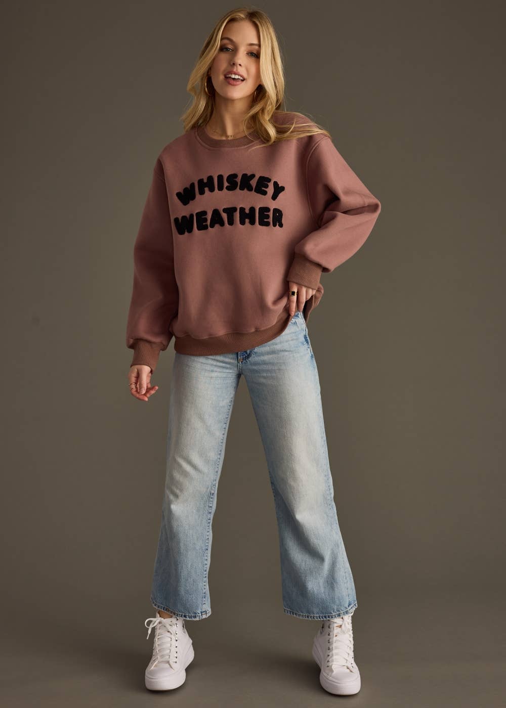 Mocha Whiskey Weather Sweatshirt