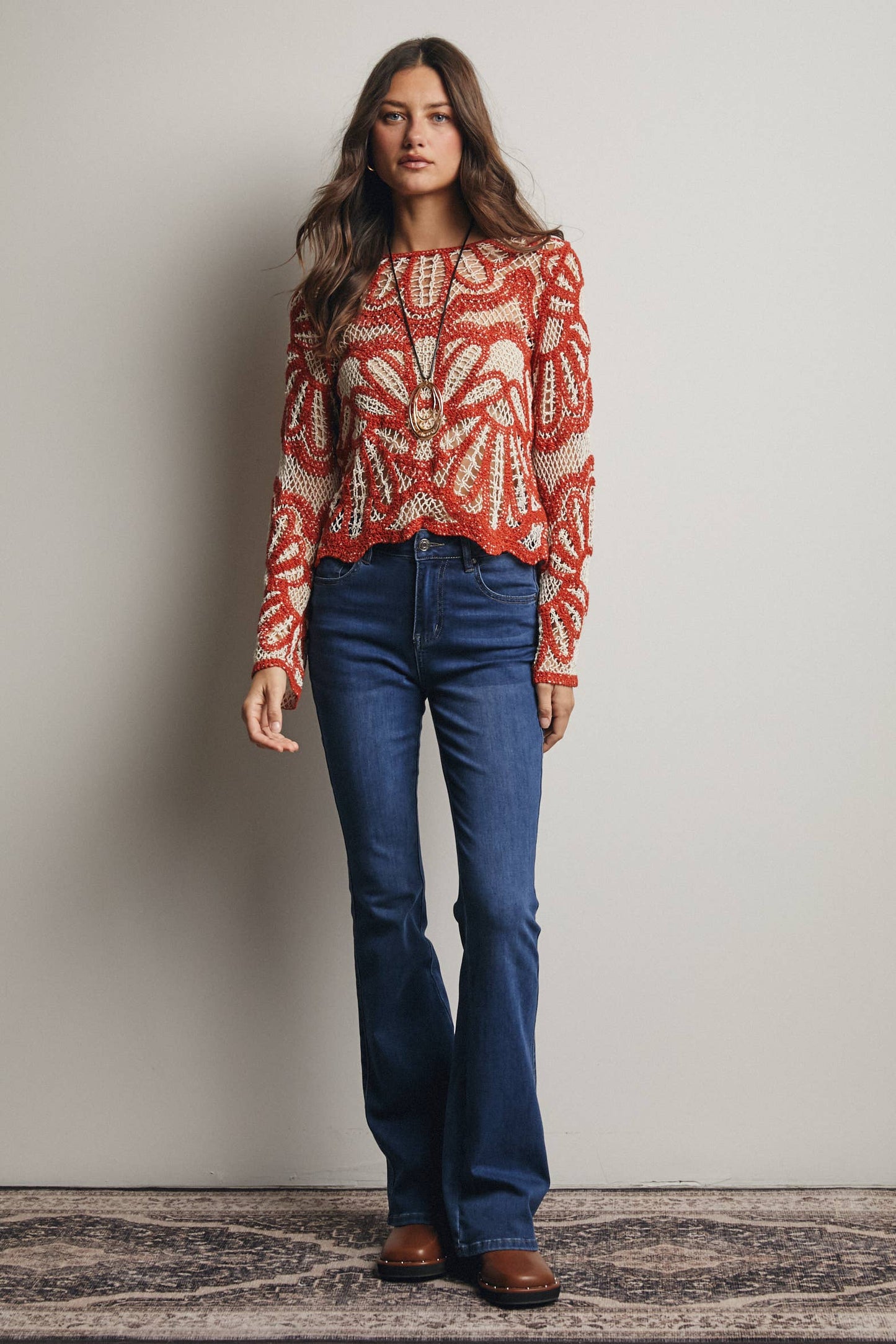 Jody Floral Crochet Top