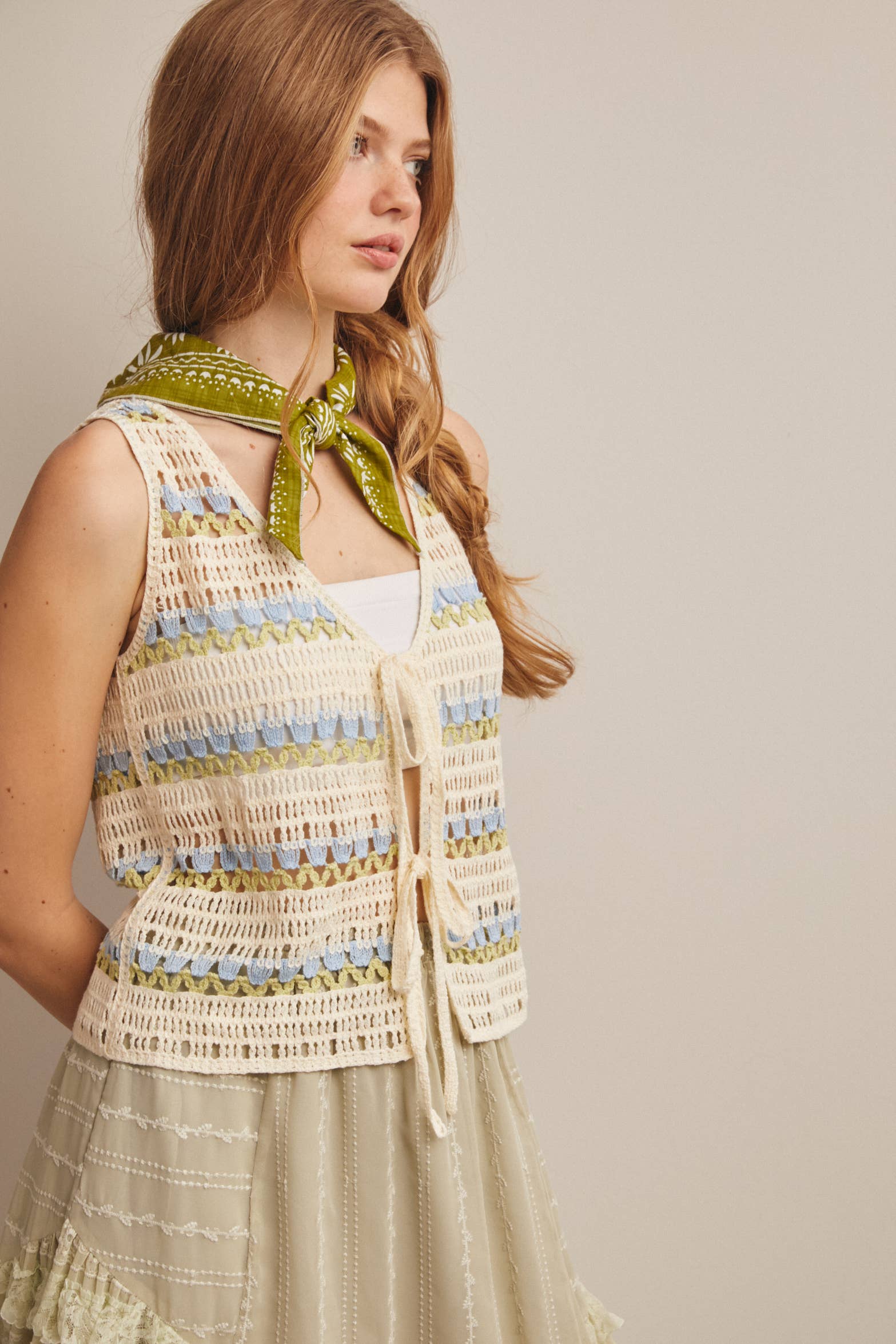 Brin Crochet Vest